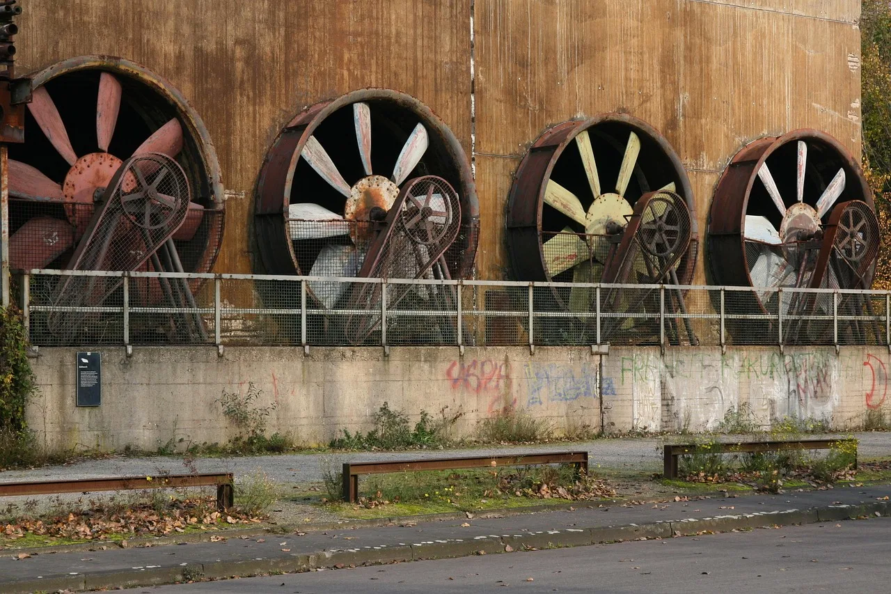 industrial park, fabriksanläggning, tung industri, stola, landskapspark, ruhr -området